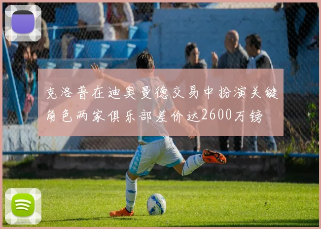 克洛普在迪奥曼德交易中扮演关键角色两家俱乐部差价达2600万镑